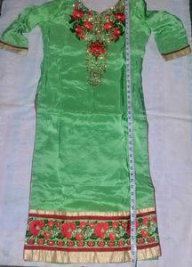 Women's Sea Green Embroidered Anarkali Kurta | Sty