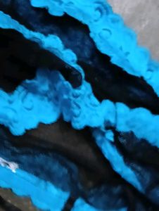 Black &amp; Blue Lace Bra