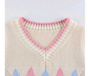 Argyle Knit Sweater Vest