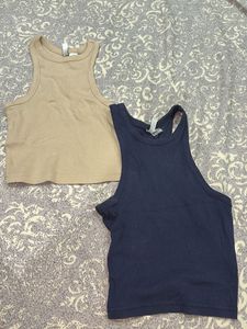 Ribbed Tank Tops - Set of 2