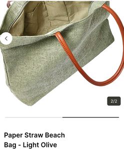 Green canvas Tote Bag