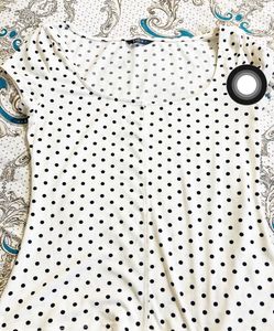 White Polka Dot T-Shirt