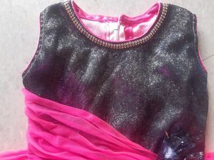 Pink Colour Party Wear Frock For Girls