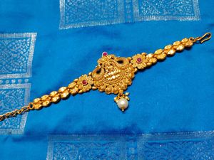 Gold Plated Traditional Bajubandh(worn on upper ar