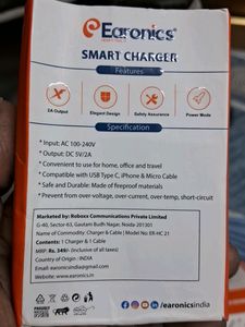 EARONICS 2.4 CHARGER + WITH DATACABLE