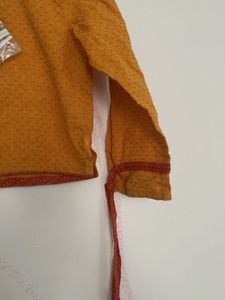 Fabindia Orange Ethnic Blouse