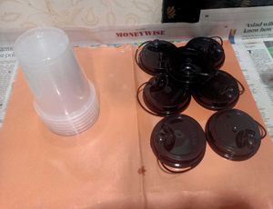 parcel juice glass and Lids