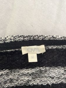 Striped Graphic Print Long Sleeve Top