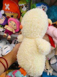 Cute Fluffy Yellow Duck Plush Toy