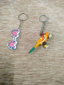 Union Jack Sunglasses & Parrot Keychains