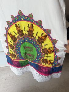 Elegant Off-White Printed Kurta