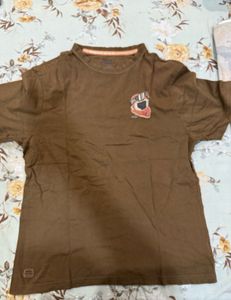 Brown Graphic T-Shirt