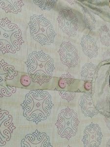 sea Green Printed Kurta