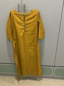 Elegant Mustard Kurta Set
