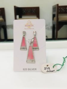 92.5 Starline Silver Pandal Earrings Set