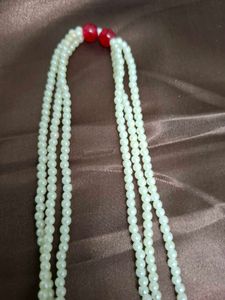 Handmade Elegant Seed Pearl &amp; Enamel Necklace