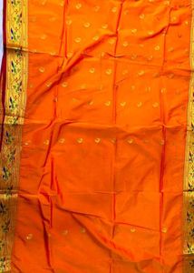 Luxurious Golden Peacock Saree