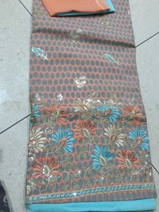 material Embroidered Kurta Set with Dupatta