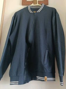 Casual Navy Blue Jacket