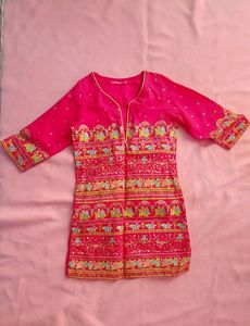 Biba Kurta With Legging- Girls 5 To 7