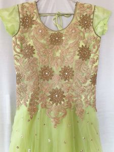 Pista Green Princess Gown