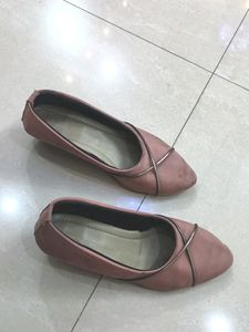 Pink Ballet Flats with Detail