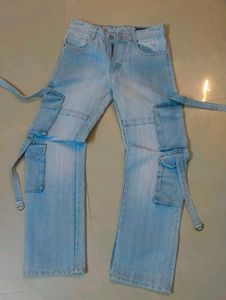 Jack & Jones Light Wash Cargo Jeans