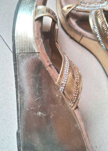 Gold Embellished Heels