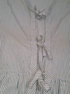 Striped Kurta with Tie-Up Neckline