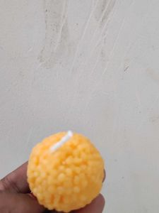 Handcrafted motichur Laddu Scented Candle set -4