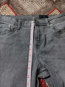 low waist Y2K  grey denim