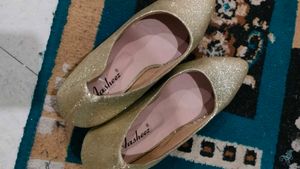 Sparkly Gold Ballet Flats