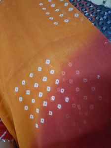 Designer Saree with Mirror Work