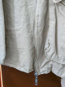 Khaki Utility Jacket with Multiple Pockets