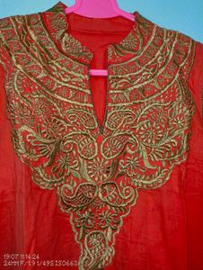 Red Anarkali