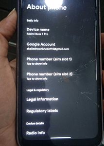 Redmi Note 7 Pro Mobile With Charger