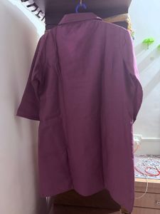 Purple Embroidered Kurta Top pant