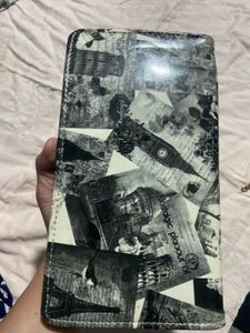 Eiffel Tower Print Wallet Clutch