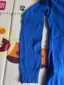 Blue Knit Cardigan