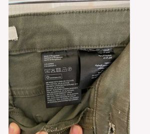 Olive Green H&amp;M Shorts With Tank Top