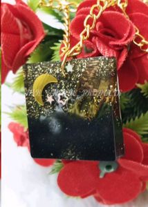 Resin Moon & Stars Pendant