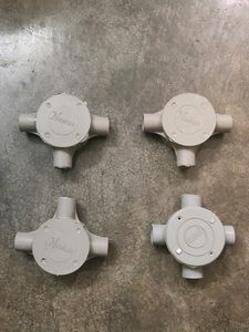PVC Junction Box (4 Pieces) 3 Way And 4 Way