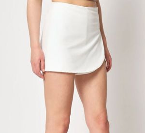 White Wrap Mini Skort