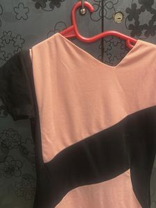 Cute Colorblock Mini Dress