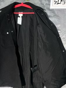 H&amp;M Black Shacket jacket