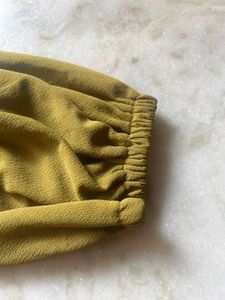 Olive Puff Sleeve Top