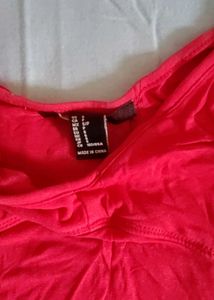 set of two yellow and Red Ribbed Tank Dress