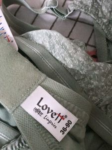 Mint Green Printed Bra