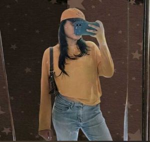 Ochre Yellow Long Sleeve Top