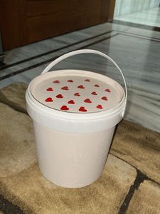 Hand-painted Heart Bucket